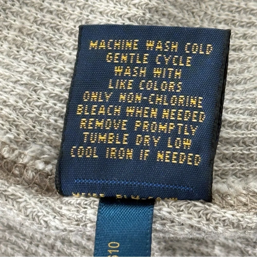 Polo Ralph Lauren Henley Maxi Style Long Dress Grey Medium Thermal  Waffle - Picture 13 of 15